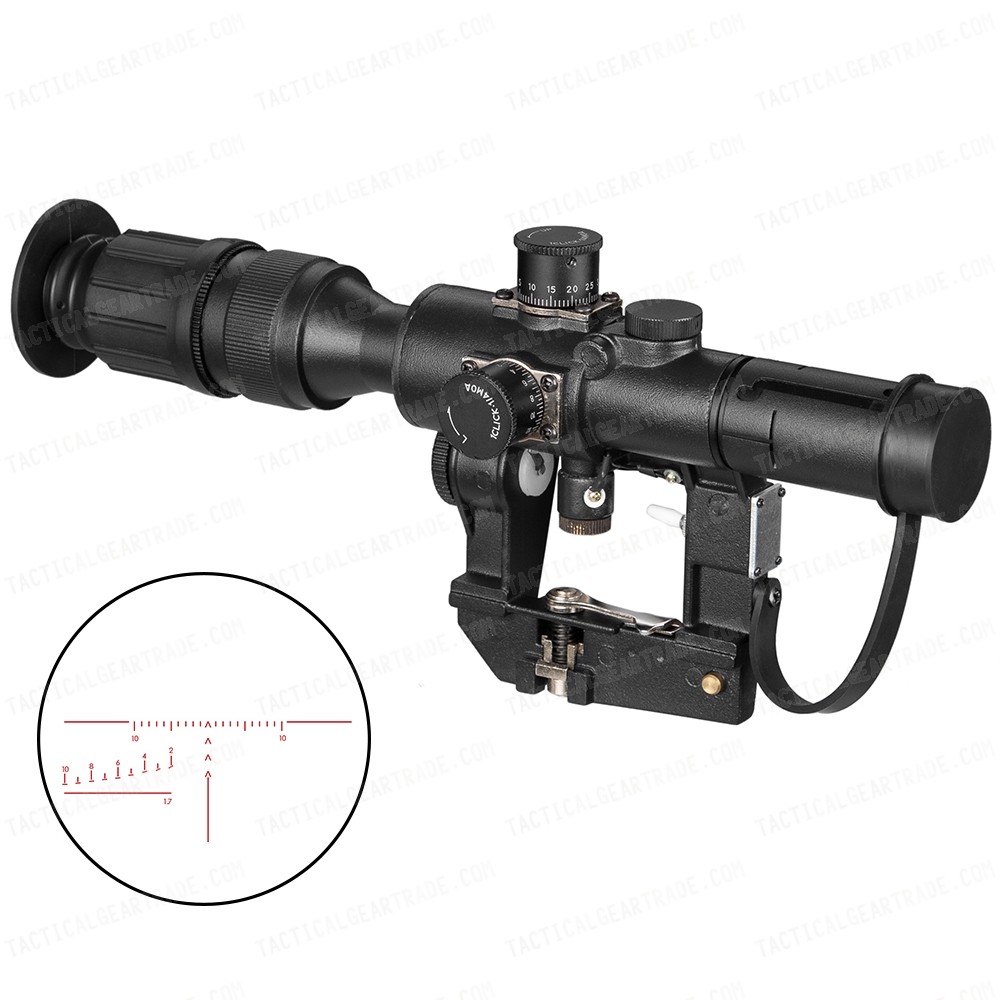 4x26 SVD Red Illuminated Rifle Sniper Scope for $82.99 